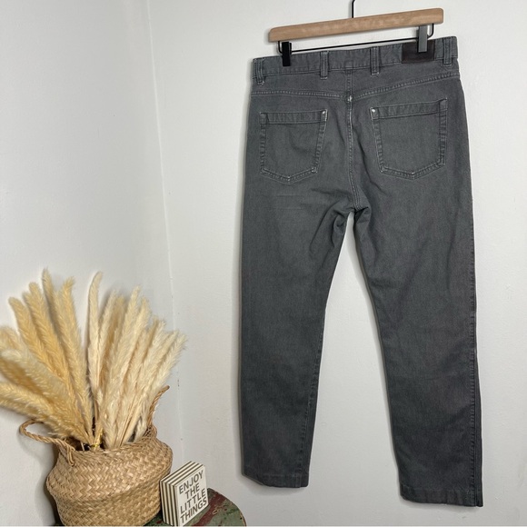 Ermenegildo Zegna Mens Light Gray Slim Straight Stretch Denim Jeans Size 34 - Picture 2 of 16